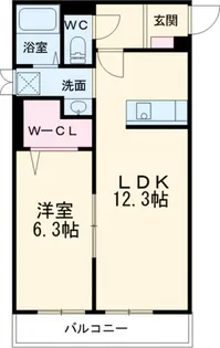 Villa浄水【2階】の間取り
