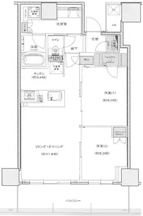 シエリアタワー大阪堀江【8階】の間取り