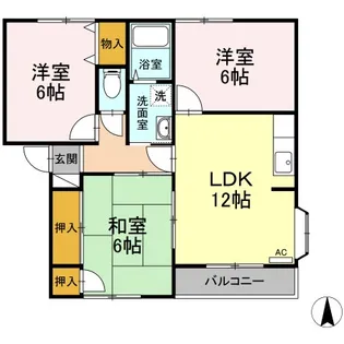 エイブルハイツ【2階】の間取り