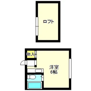 ホックスエイト【2階】の間取り