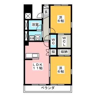 P・Born277【3階】の間取り