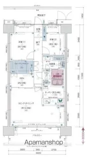 ザ・リバーサイドガーデン大淀河畔【3階】の間取り