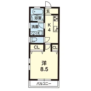 ヴァンベール阿蘇【2階】の間取り