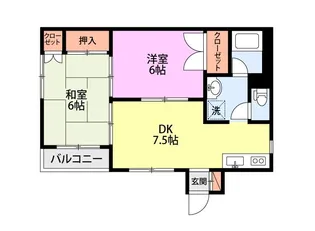 欅ホームズII【2階】の間取り