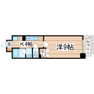 グレイスハイツ新寺【6階】の間取り