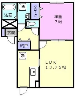 エコビレッジ B【2階】の間取り