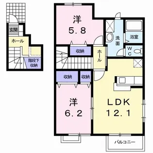 メゾンプレミールIII【2階】の間取り