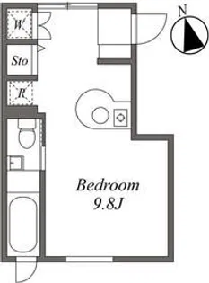 EAST RISE 由比ガ浜 B【3階】の間取り