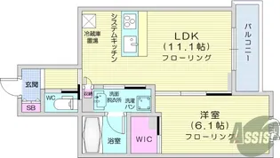 オルトペディアA【2階】の間取り