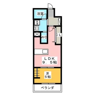 エミエール葵【8階】の間取り