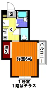 サンパビーラ【1階】の間取り