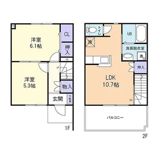茨城県笠間市飯田【一戸建】の間取り