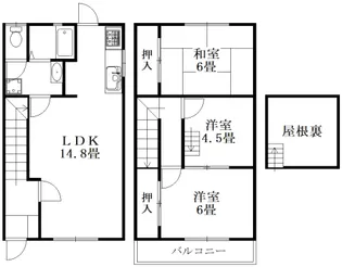 徳島県徳島市南沖洲1【一戸建】の間取り