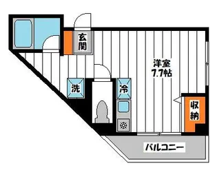 クロスリバーI【2階】の間取り