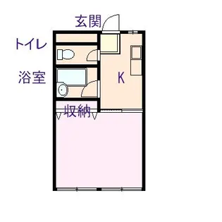 コーポ野里【2階】の間取り