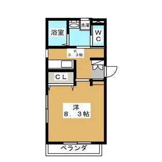 グラティアコート【3階】の間取り