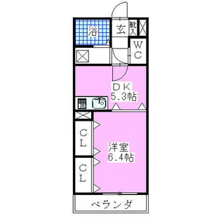 CALE(カル)【2階】の間取り