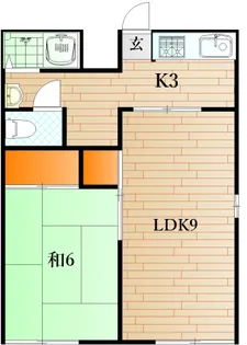 あおばハイツ【2階】の間取り