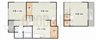 兵庫県高砂市中島1【一戸建】の間取り