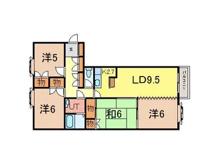 きららパートII【3階】の間取り