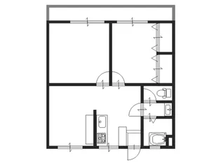 フォレストサイド戸坂【1階】の間取り