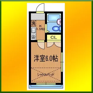 ハイムカトレア田無II【2階】の間取り