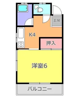 東京都青梅市師岡町3【アパート】の間取り