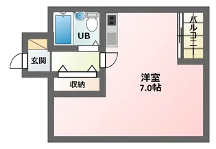 アムズV桑津【5階】の間取り