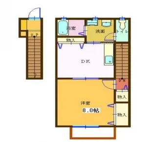 ヒルサイドテラス【2階】の間取り