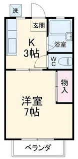 コーポシティ 1【1階】の間取り