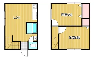 新潟県五泉市木越【一戸建】の間取り