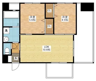 modern palazzo浦上駅前【6階】の間取り