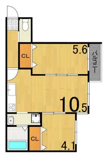 グランコンフォート明石城北【3階】の間取り