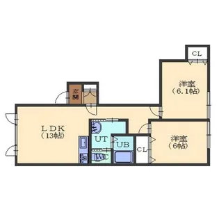 リネージュ桔梗I【1階】の間取り