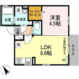プランドール【1階】の間取り