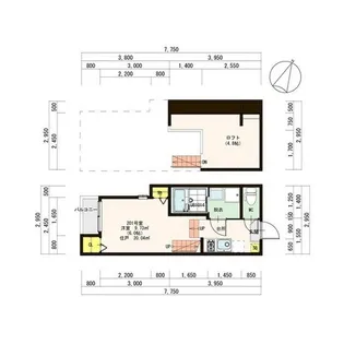 福岡県福岡市城南区梅林1【アパート】の間取り