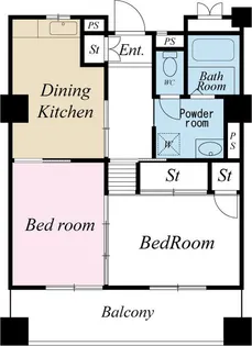 田浦ふれあい住宅【4階】の間取り