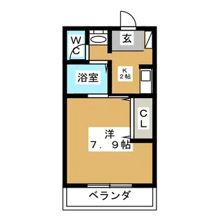 ヴィレッジハウス【3階】の間取り