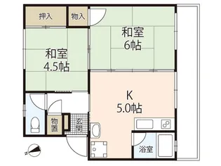 原田ビル【4階】の間取り