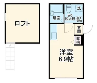 プリマシーサイド【1階】の間取り