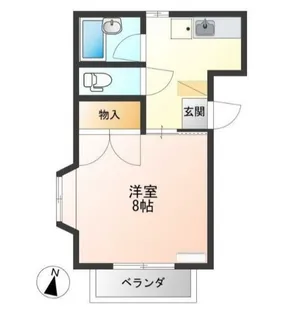 戸祭ハイツ【3階】の間取り