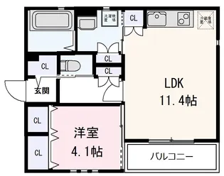 CozyCourt【1階】の間取り