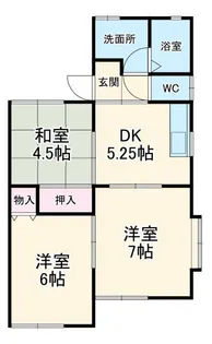 ヴィラ石原G棟【2階】の間取り