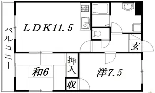 静岡県浜松市中央区曳馬3【マンション】の間取り