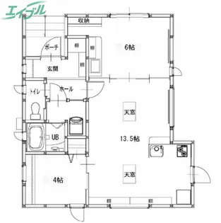 三重県四日市市八田2【一戸建】の間取り