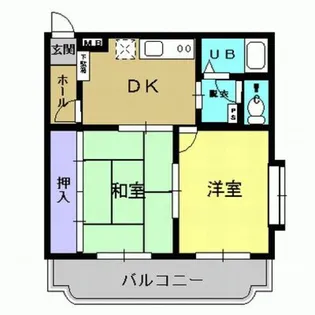 エスポアールハイツ【2階】の間取り