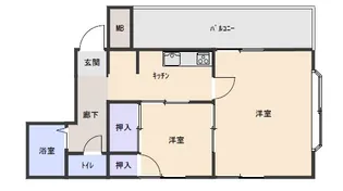 ハイクレスト飯島【2階】の間取り