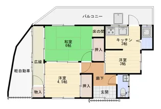広島県広島市安佐南区長束1【一戸建】の間取り