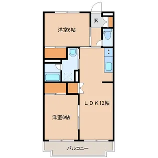 大国マンション【3階】の間取り