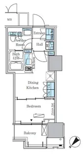 HARUMIFLAG PORT VILLAGE B棟【14階】の間取り